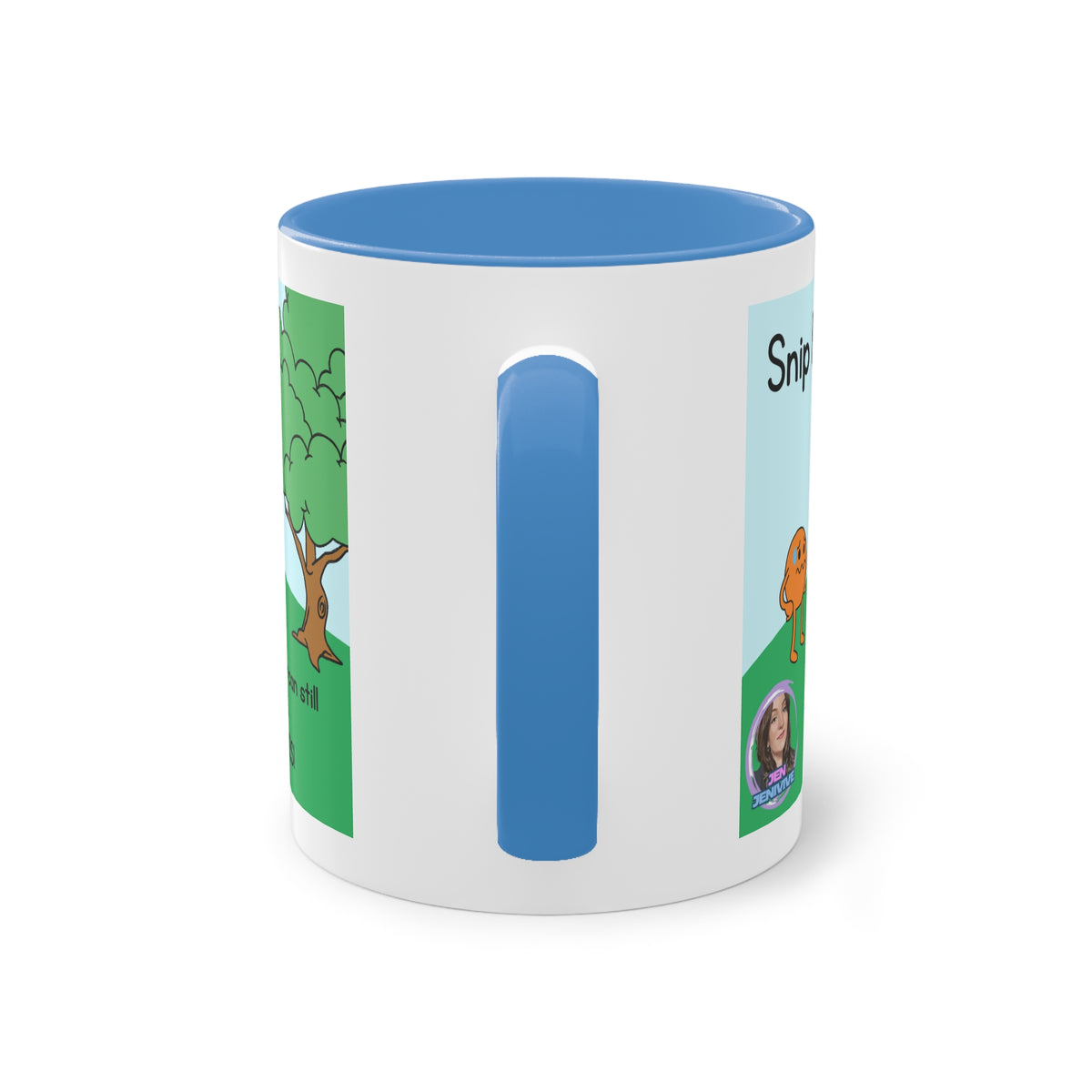 "Snip Happens" Mug by Jen Jenivive, view 4