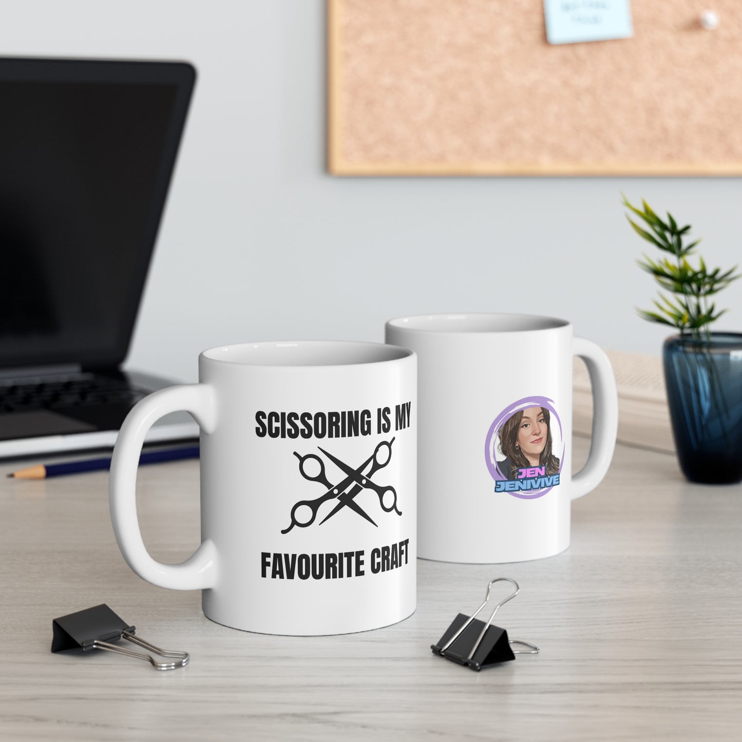 "Scissoring Is My Favourite Craft" Mug