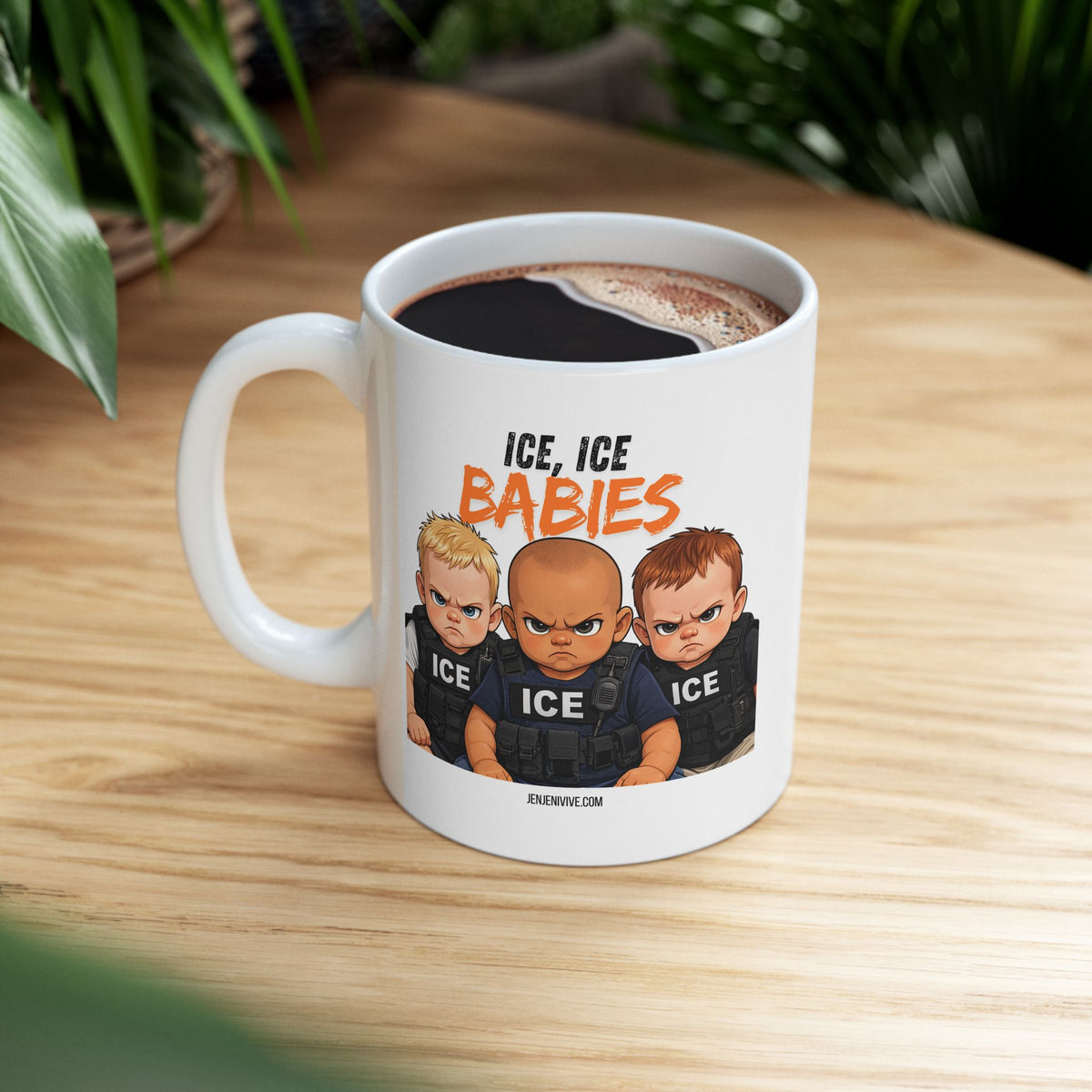 "Ice Ice Babies" Mug by Jen Jenivive, view 2