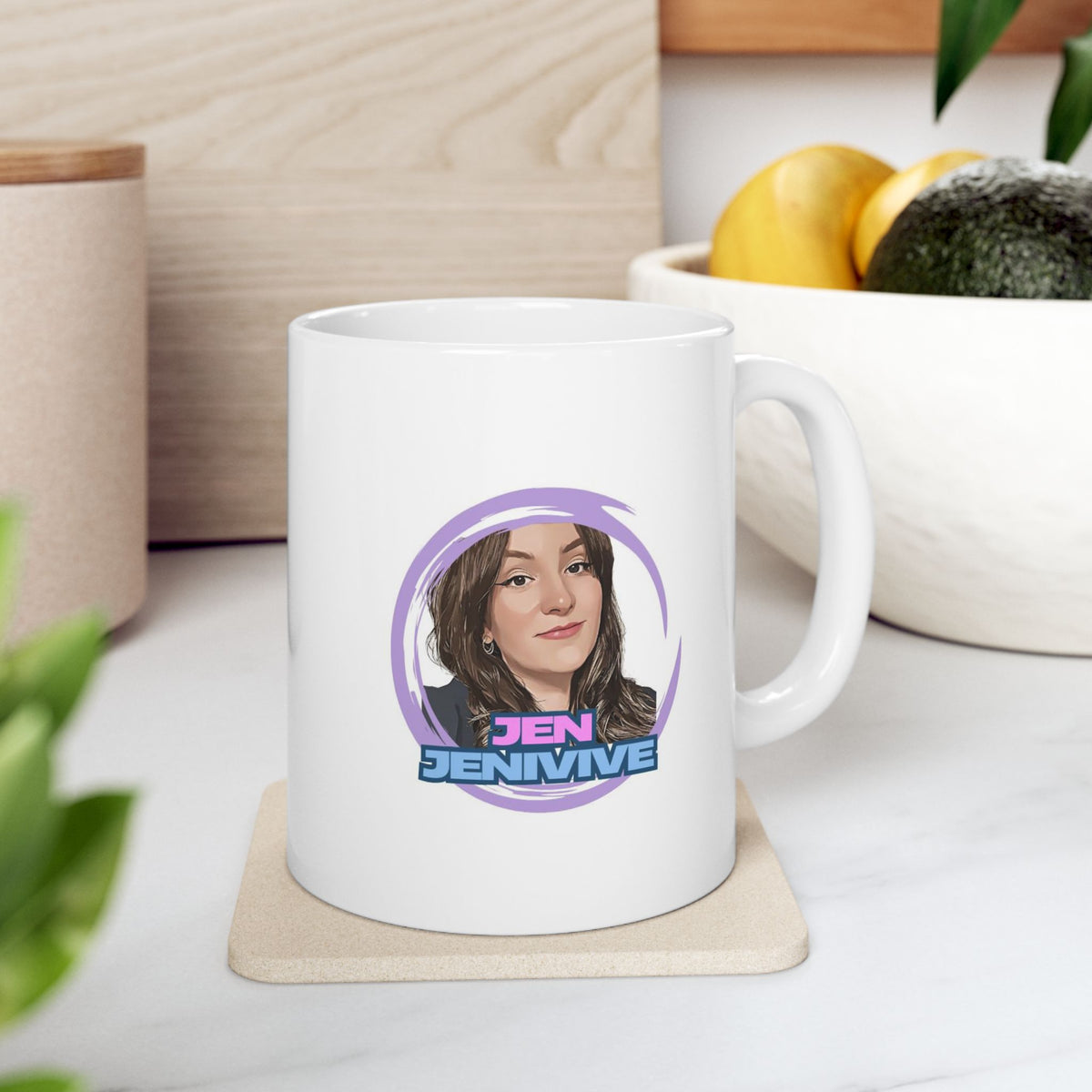 "Ice Ice Babies" Mug by Jen Jenivive, view 3
