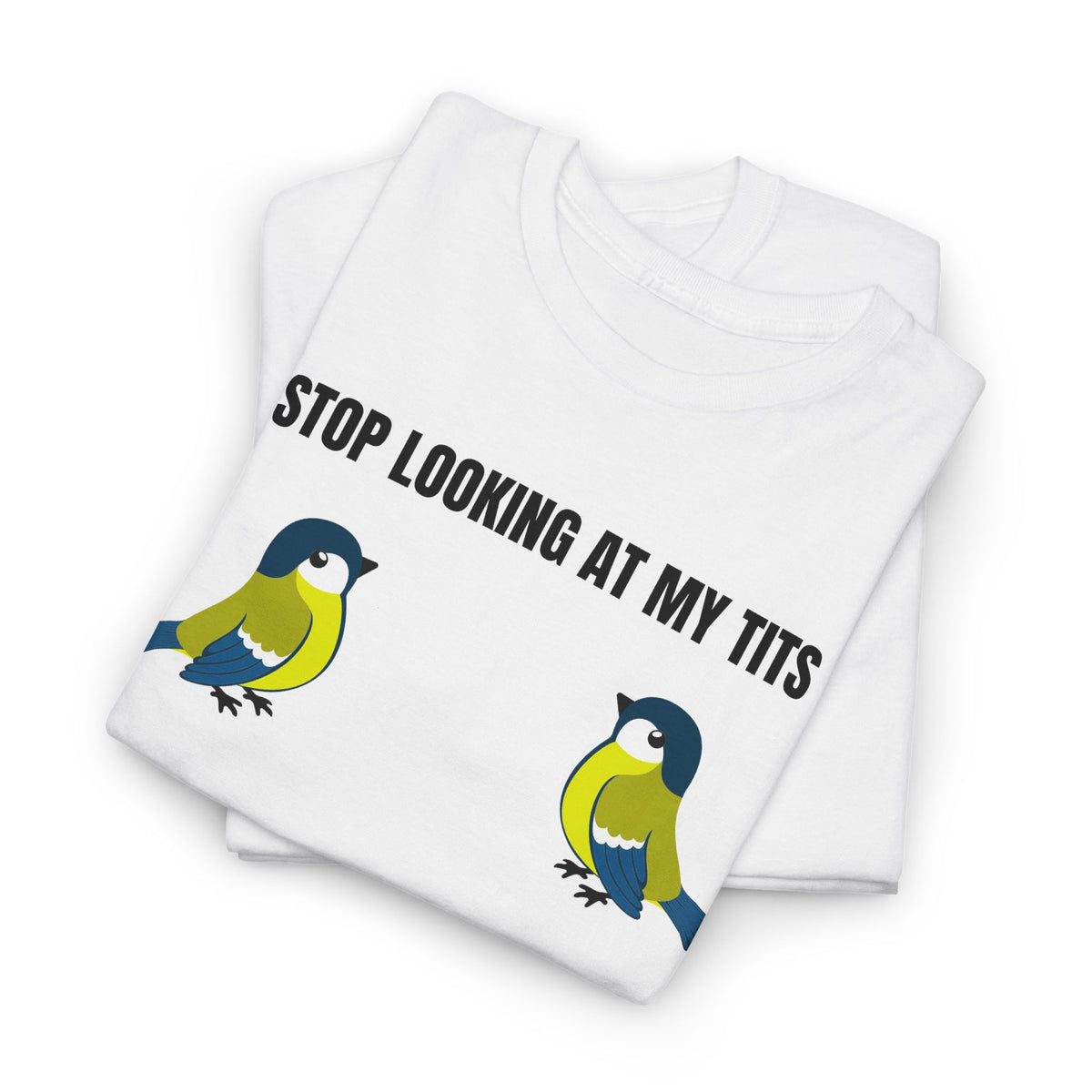 "Stop looking at my Tits" T-Shirt by Jen Jenivive, view 2