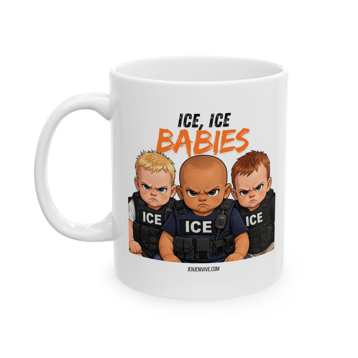 "Ice Ice Babies" Mug by Jen Jenivive
