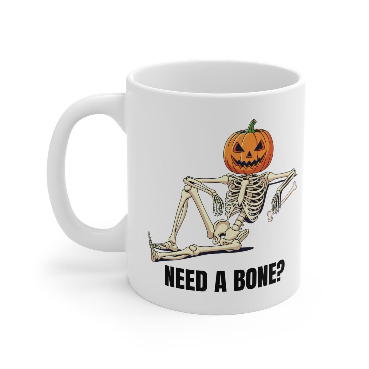 "Need a Bone?" Mug by Jen Jenivive