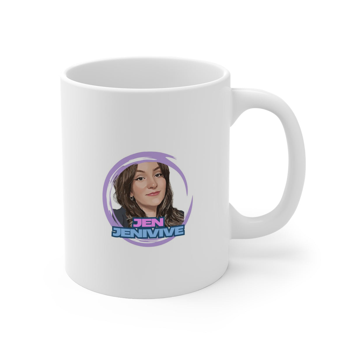 "Scissoring Is My Favourite Craft" Mug by Jen Jenivive, view 2