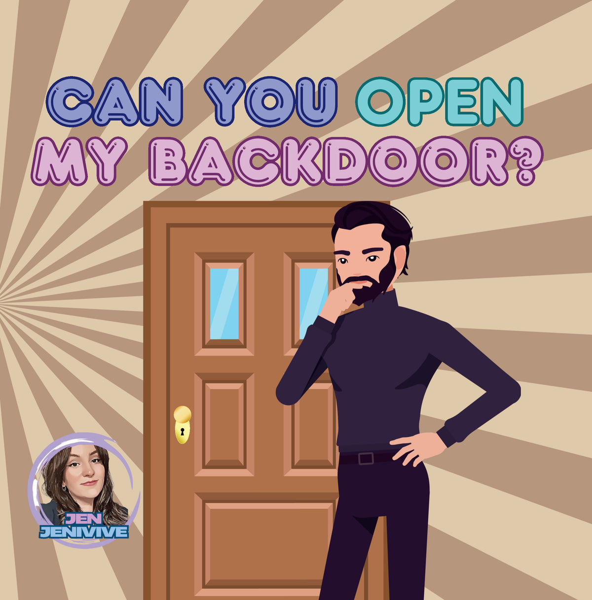 Can You Open My Backdoor? by Jen Jenivive, front cover
