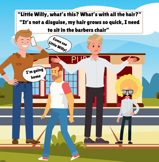 Interior page from Meet My Friend Little Willy by Jen Jenivive