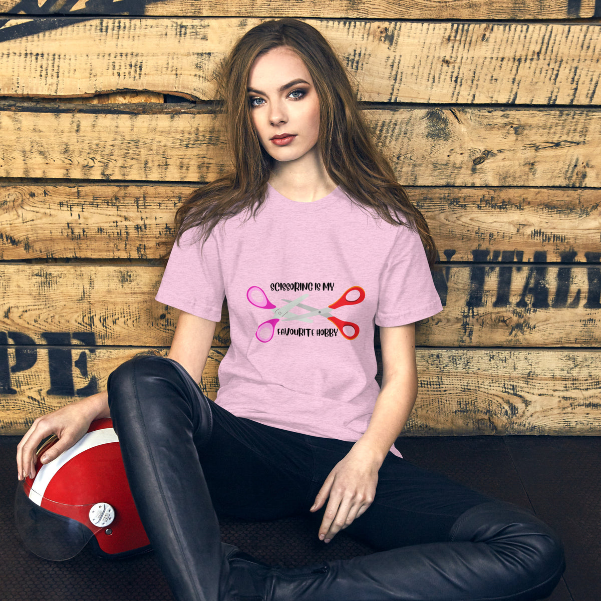 Scissoring Unisex t-shirt by Jen Jenivive, view 7