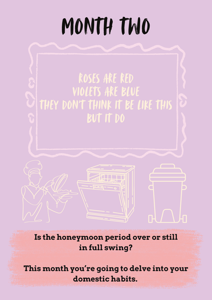 Interior page from The Newlywed Survival Guide by Jen Jenivive