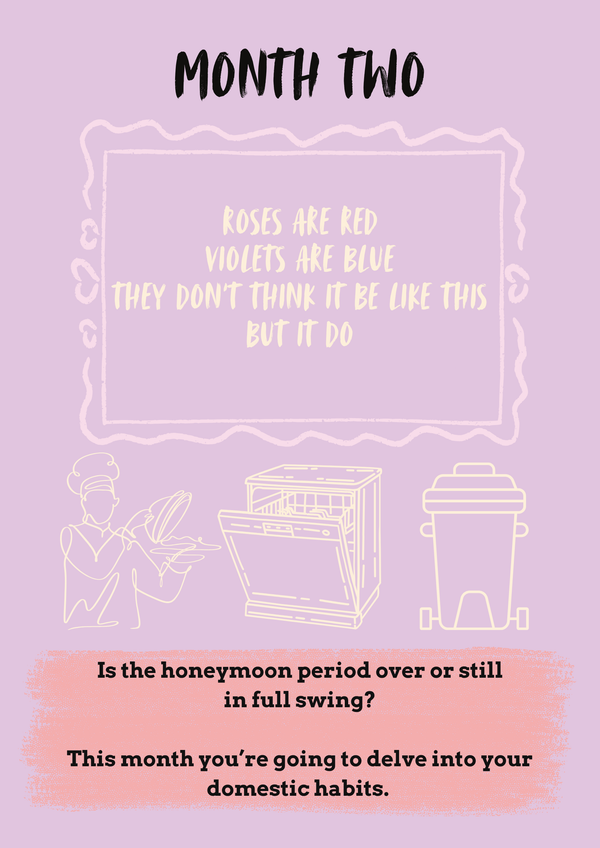 Interior page from The Newlywed Survival Guide by Jen Jenivive