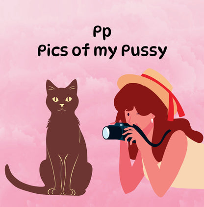 Interior page from A-Z of Pussies by Jen Jenivive