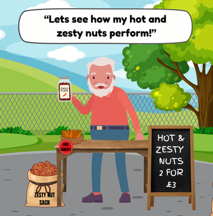 Interior page from Andy's Salty Nuts by Jen Jenivive