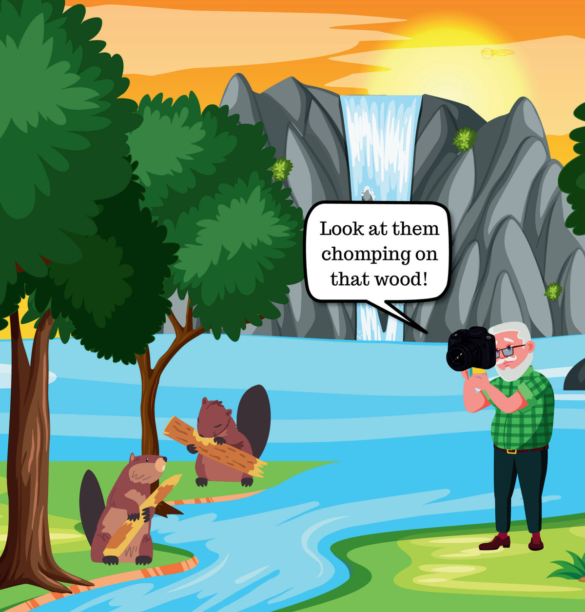 Interior page from Barry The Beaver Photographer by Jen Jenivive