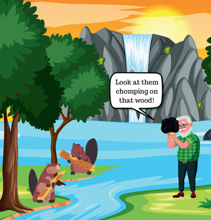 Interior page from Barry The Beaver Photographer by Jen Jenivive