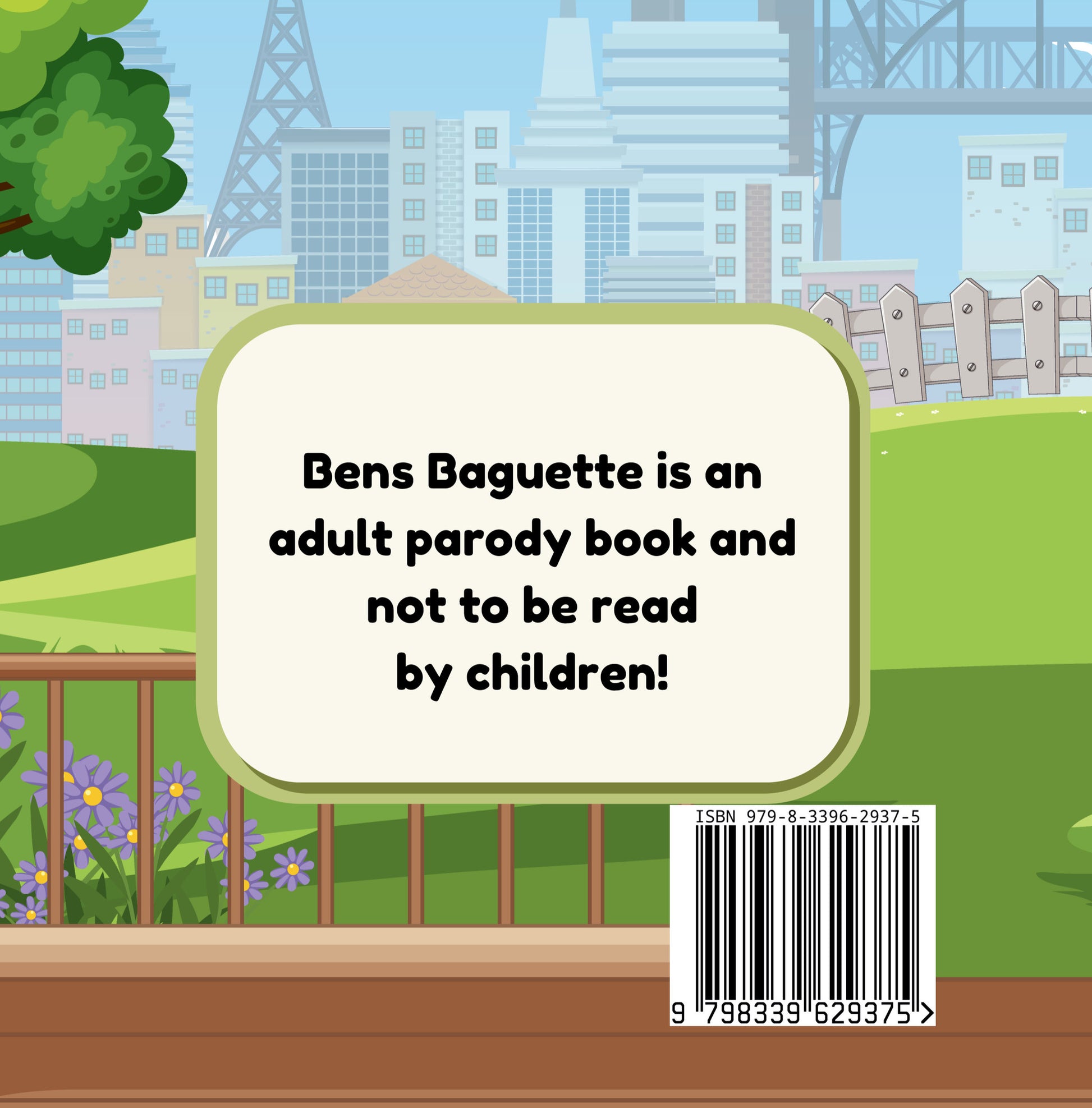 Ben's Baguette by Jen Jenivive, back cover