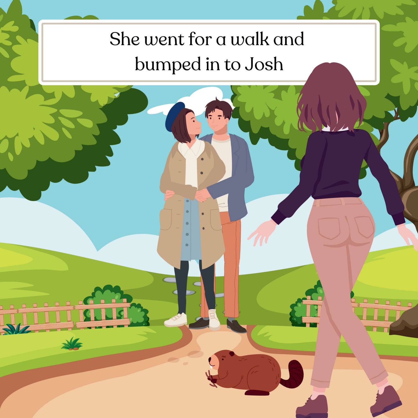 Interior page from Beth's Smelly Beaver by Jen Jenivive