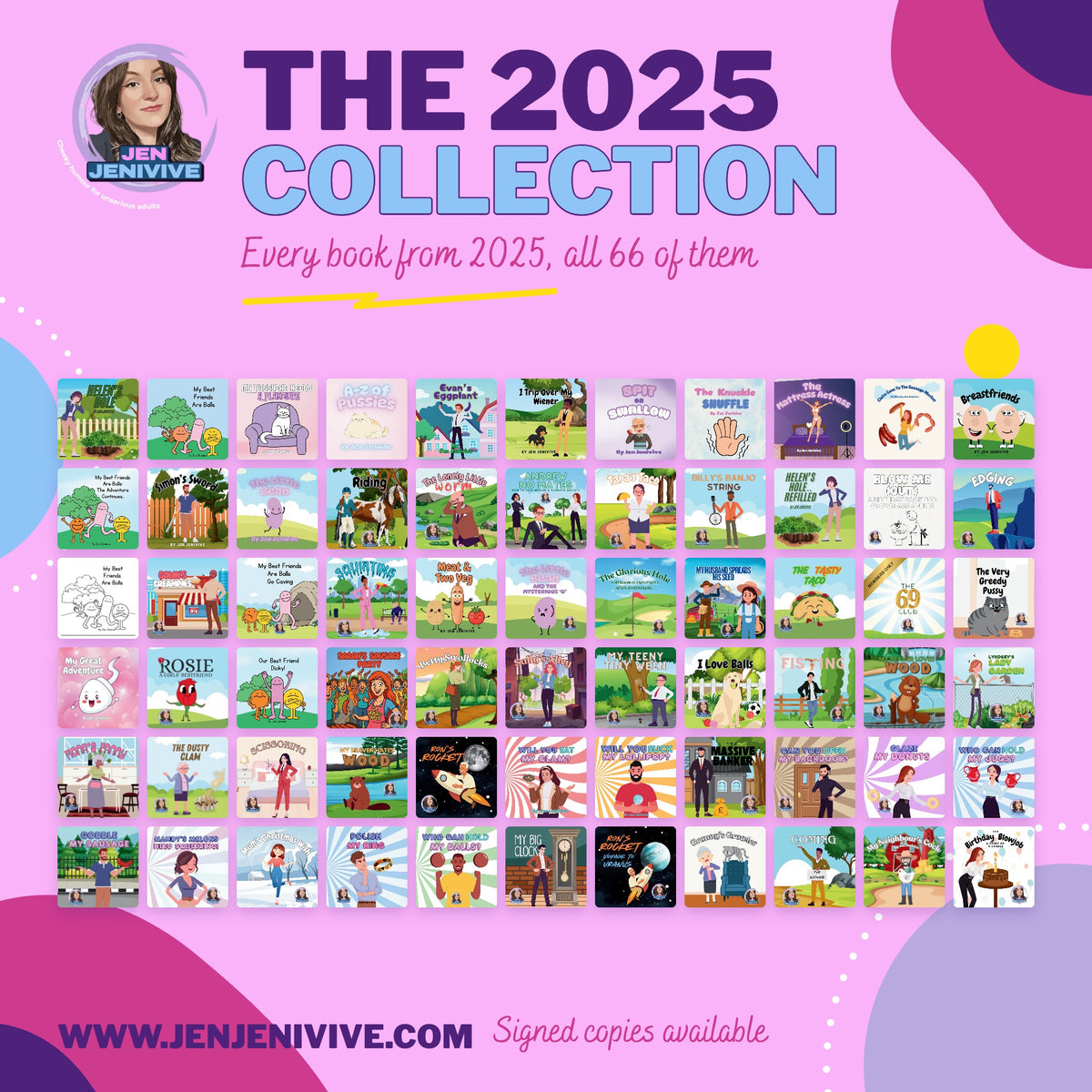The Jen Jenivive Years: The 2025 Collection box set by Jen Jenivive, 66 books