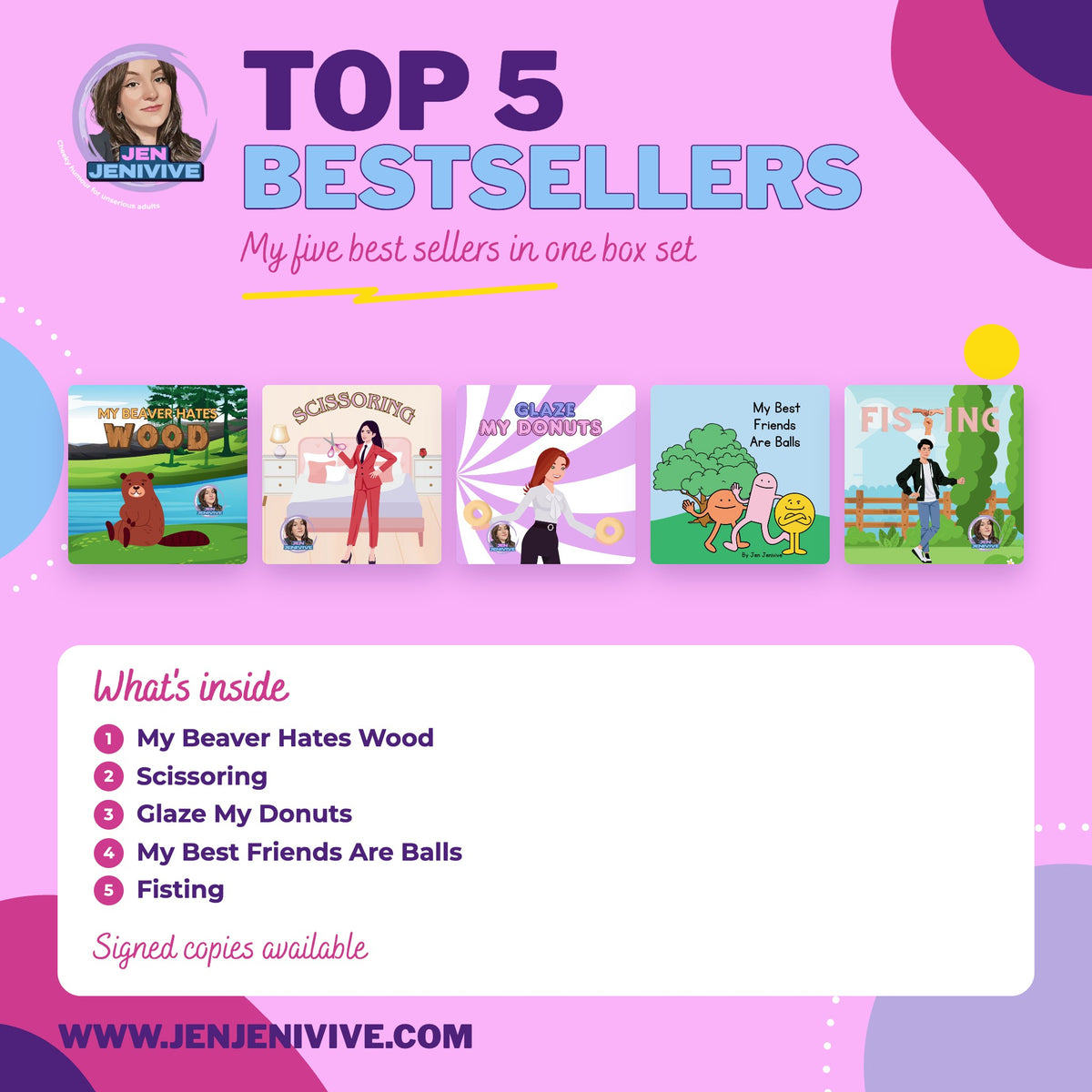 Bestsellers Starter Pack: Top 5 box set by Jen Jenivive, 5 books
