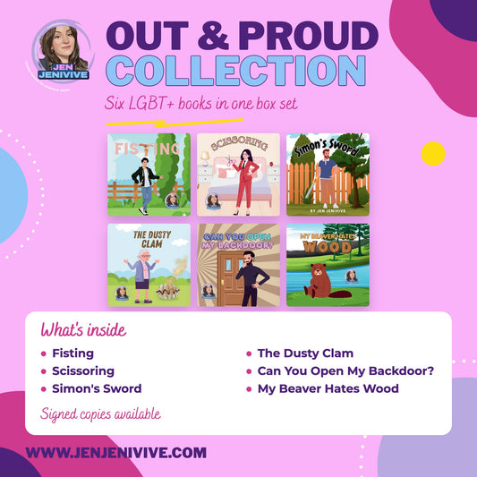 Out and Proud, the LGBT+ Collection box set by Jen Jenivive, six books