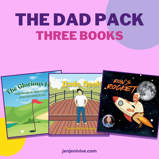 The Dad Pack, three books by Jen Jenivive