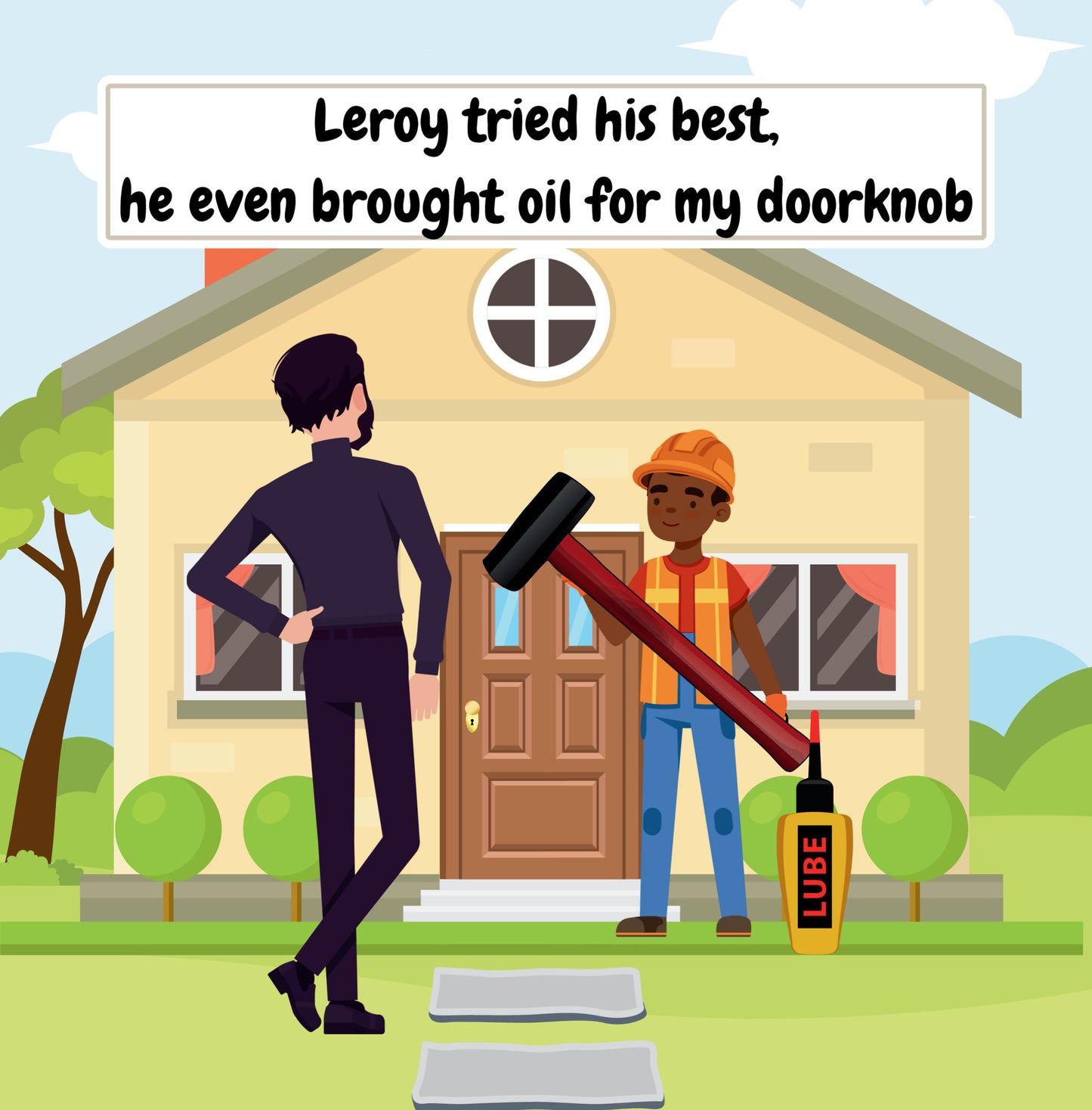 Interior page from Can You Open My Backdoor? by Jen Jenivive