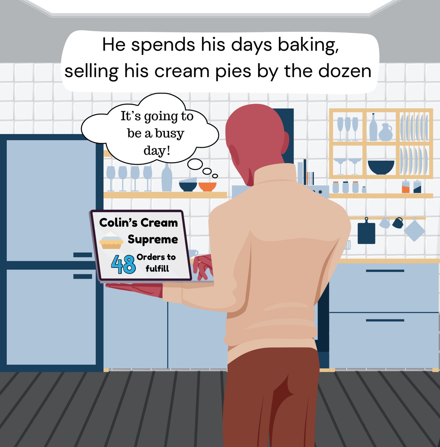 Interior page from Colins Creampies by Jen Jenivive