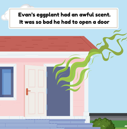 Interior page from Evan's Eggplant by Jen Jenivive