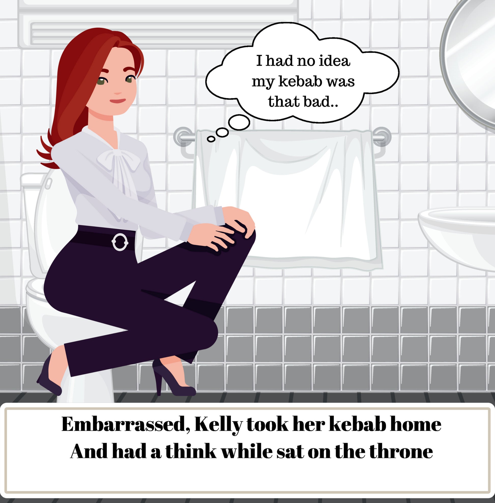 Interior page from Kelly's Kebab by Jen Jenivive