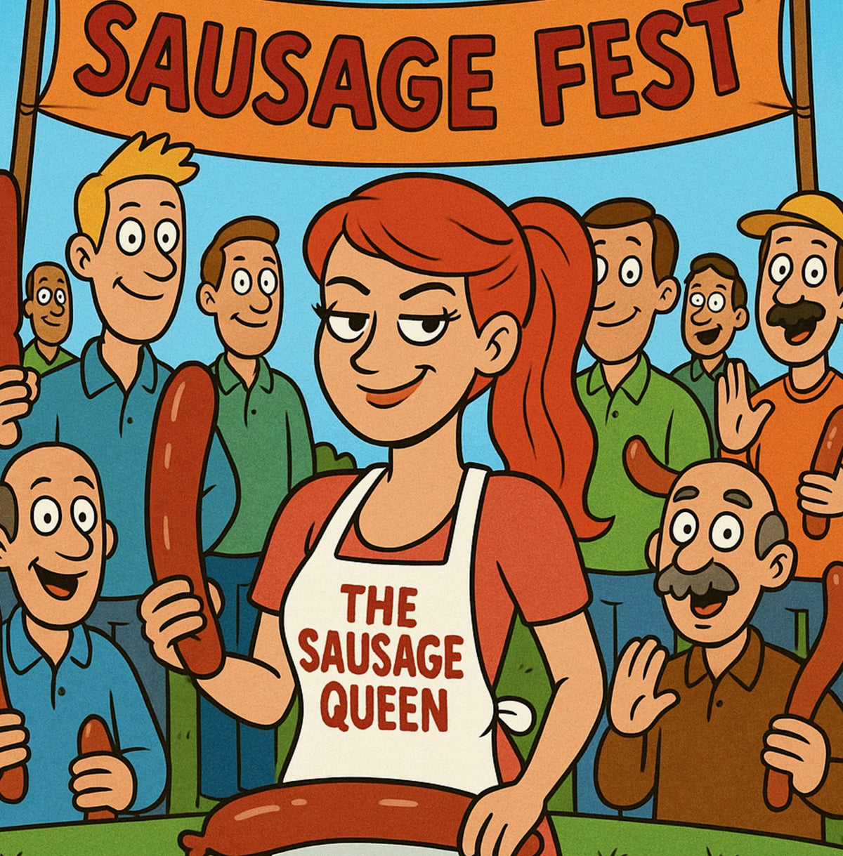 Interior page from Sarah's Sausage Party by Jen Jenivive