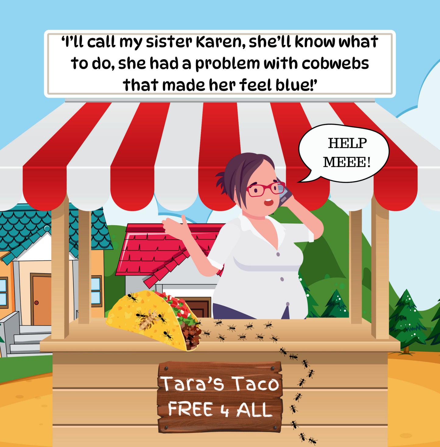 Interior page from Tara's Taco by Jen Jenivive