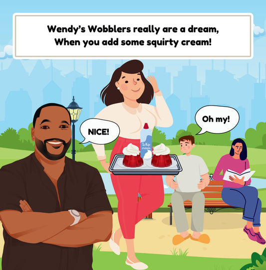 Interior page from Wendy's Wobblers by Jen Jenivive