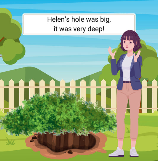 Interior page from Helen's Hole by Jen Jenivive