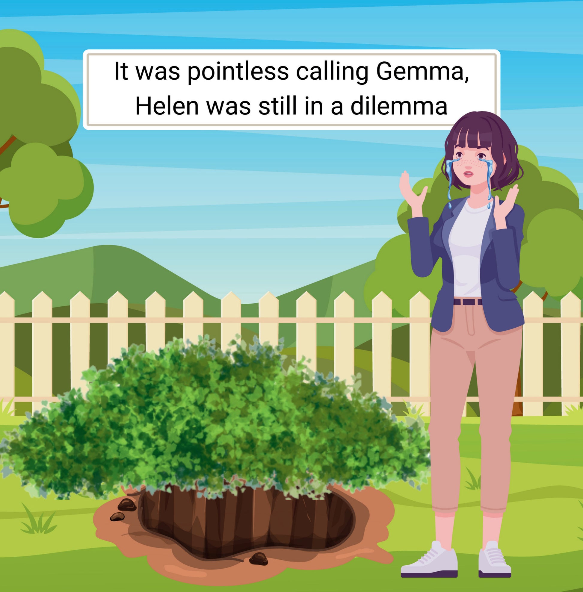 Interior page from Helen's Hole by Jen Jenivive