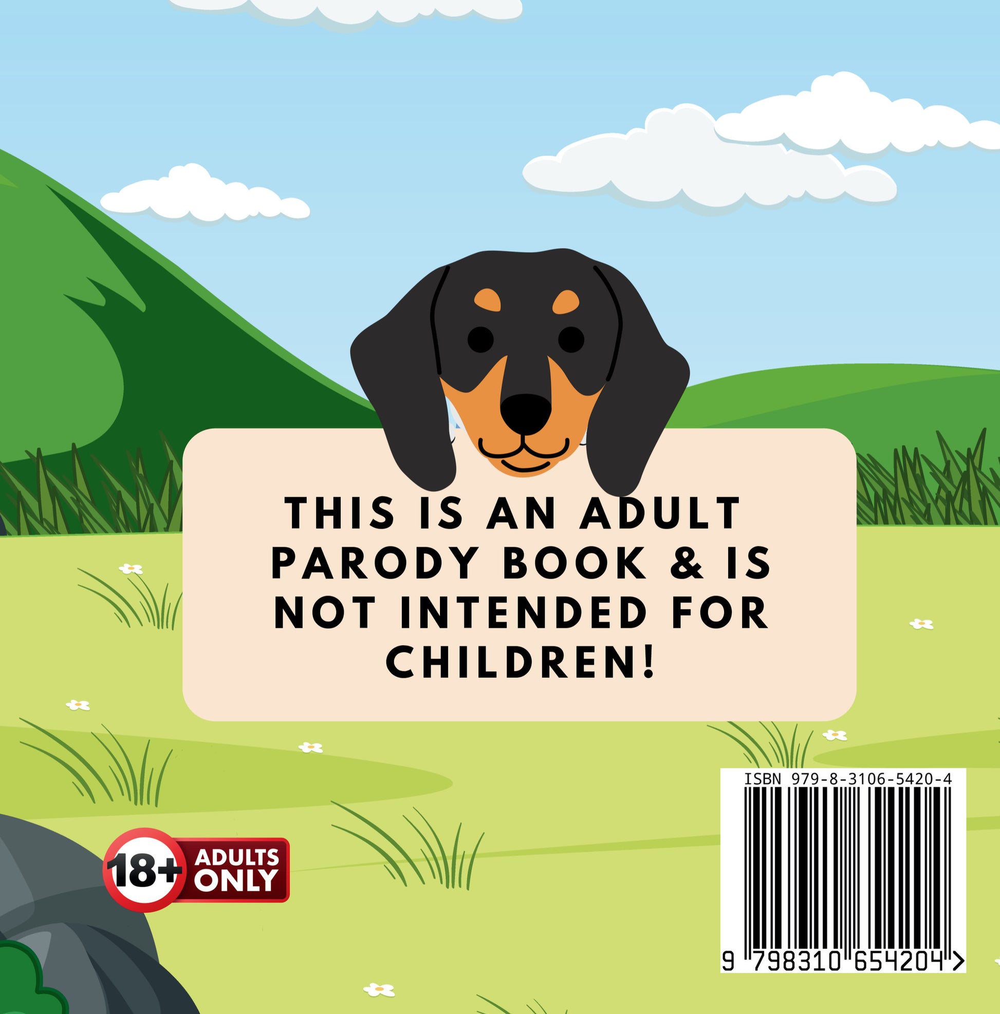I Trip Over My Wiener by Jen Jenivive, back cover