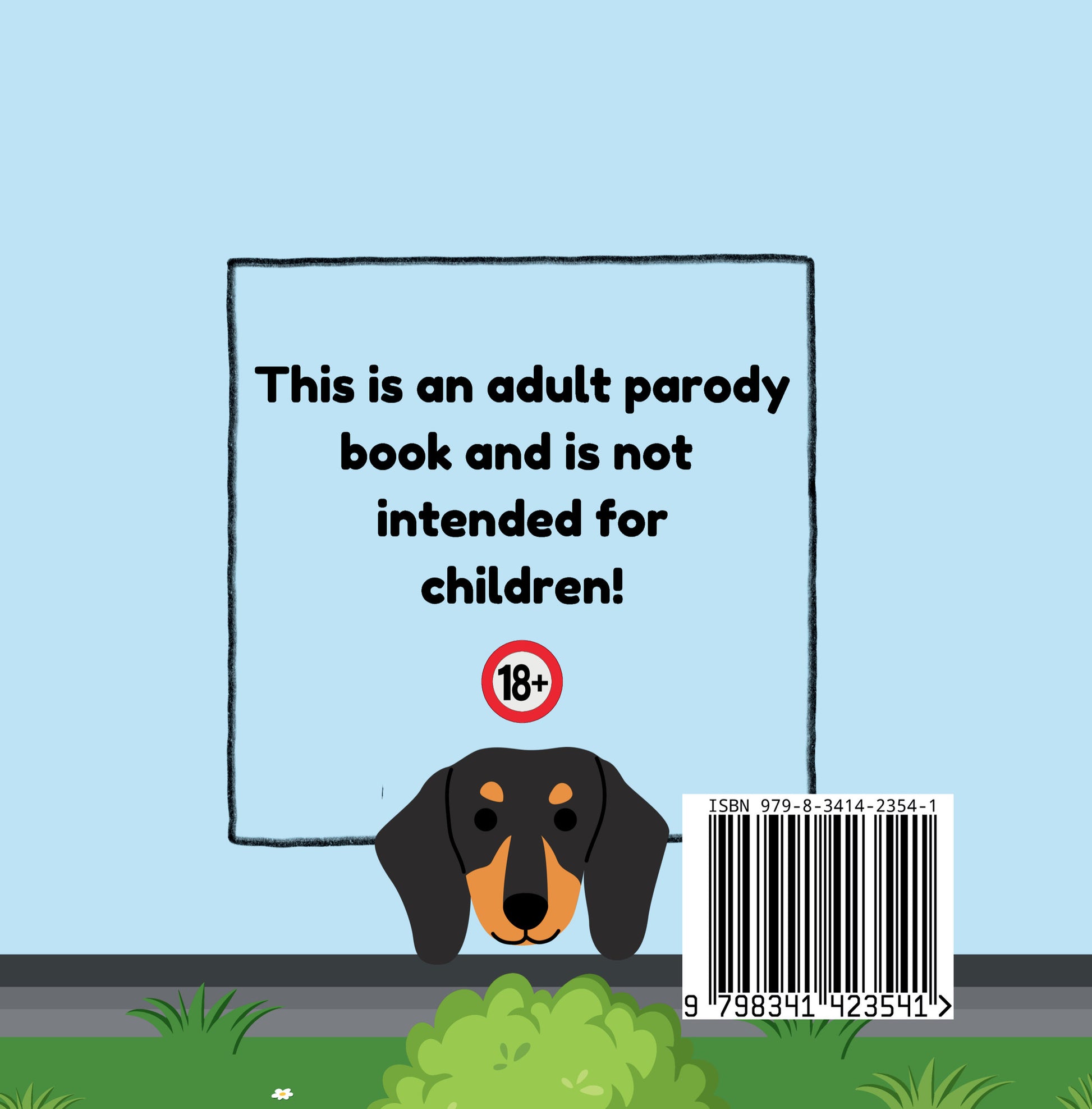 Jake's Wiener Has Lice by Jen Jenivive, back cover