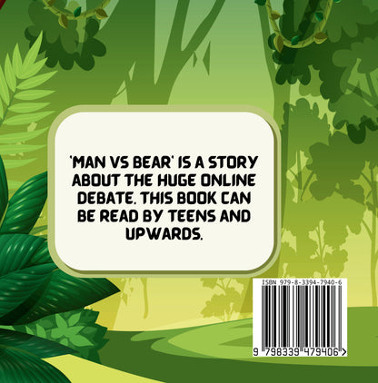 Man vs Bear by Jen Jenivive, back cover