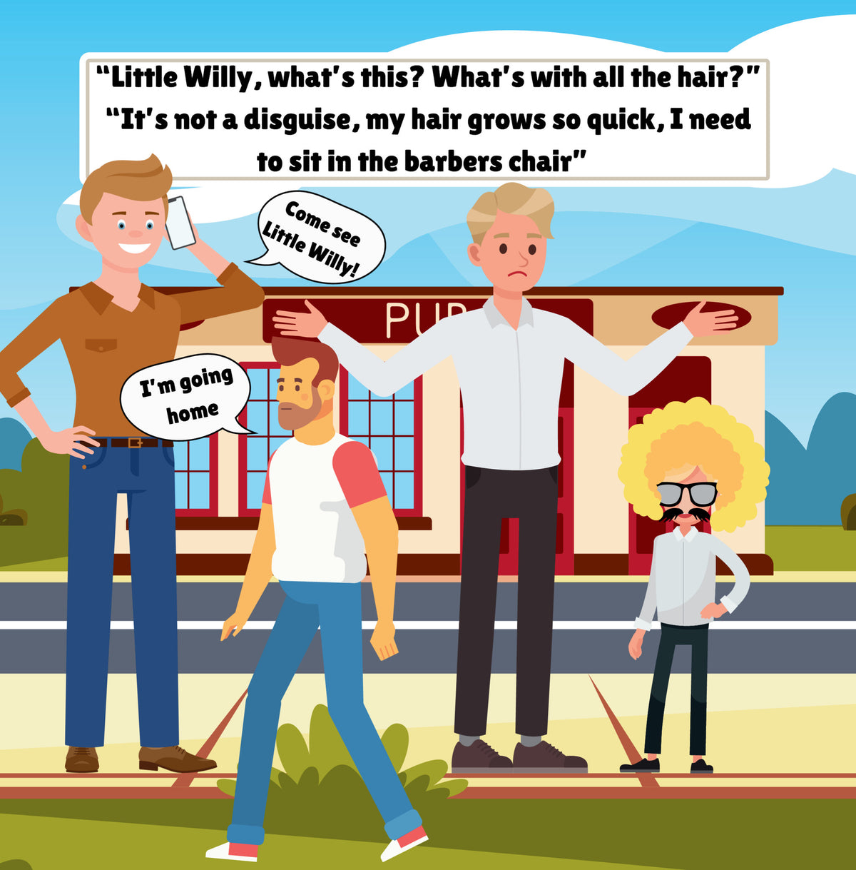 Interior page from Meet My Friend Little Willy by Jen Jenivive