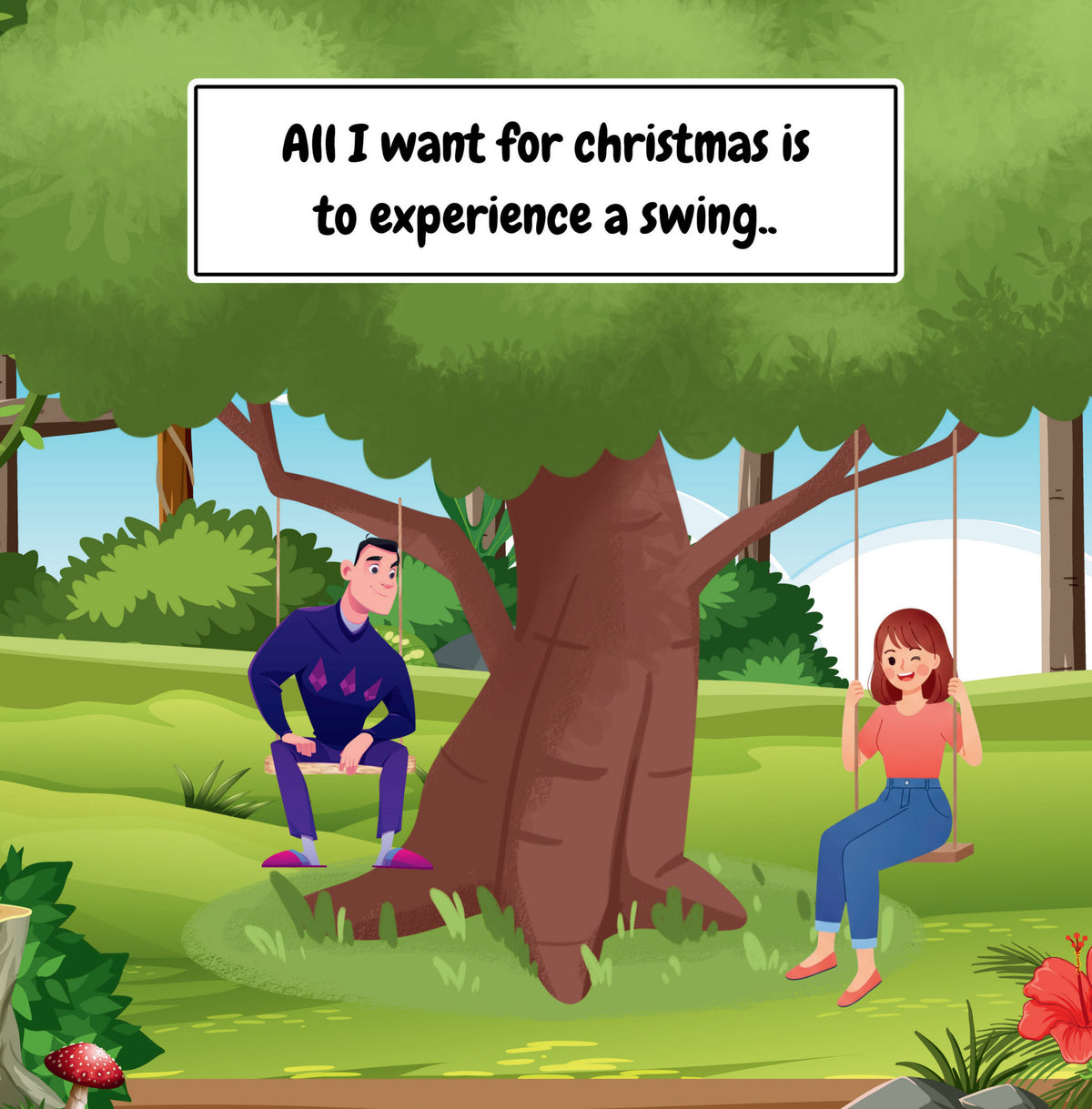 Interior page from Mums Christmas Wish by Jen Jenivive