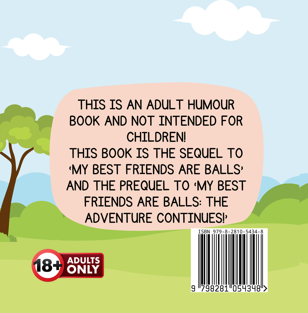 My Best Friends Are Balls Go Caving by Jen Jenivive, back cover
