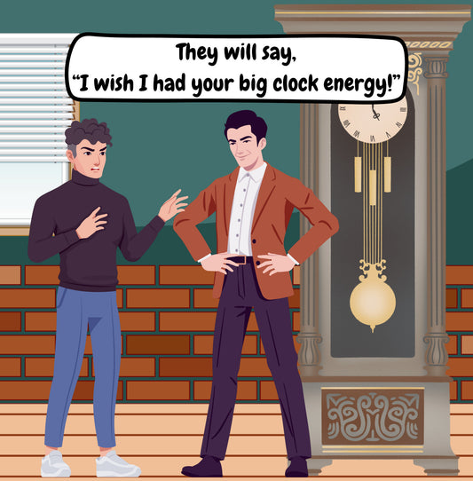 Interior page from My Big Clock by Jen Jenivive