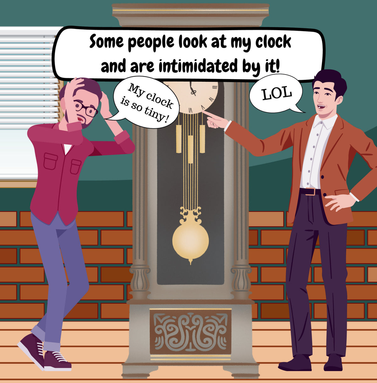 Interior page from My Big Clock by Jen Jenivive