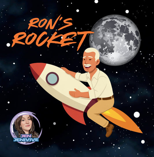 Ron's Rocket by Jen Jenivive, front cover
