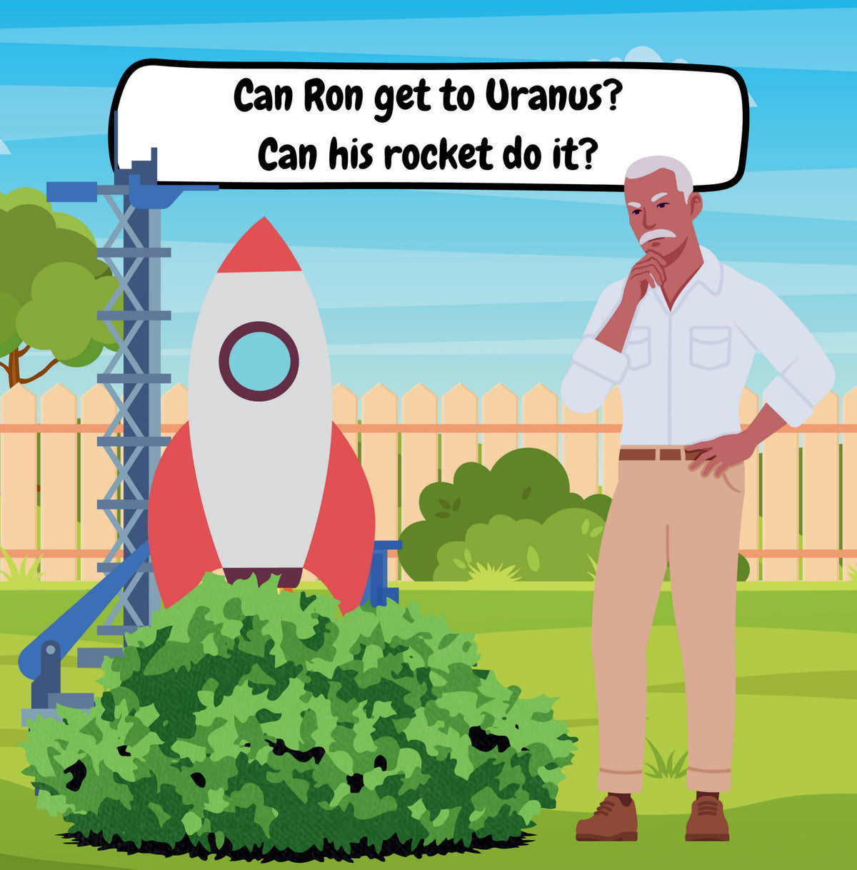 Interior page from Ron's Rocket: Voyage To Uranus by Jen Jenivive