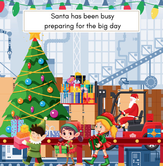 Interior page from Santa's Sack by Jen Jenivive