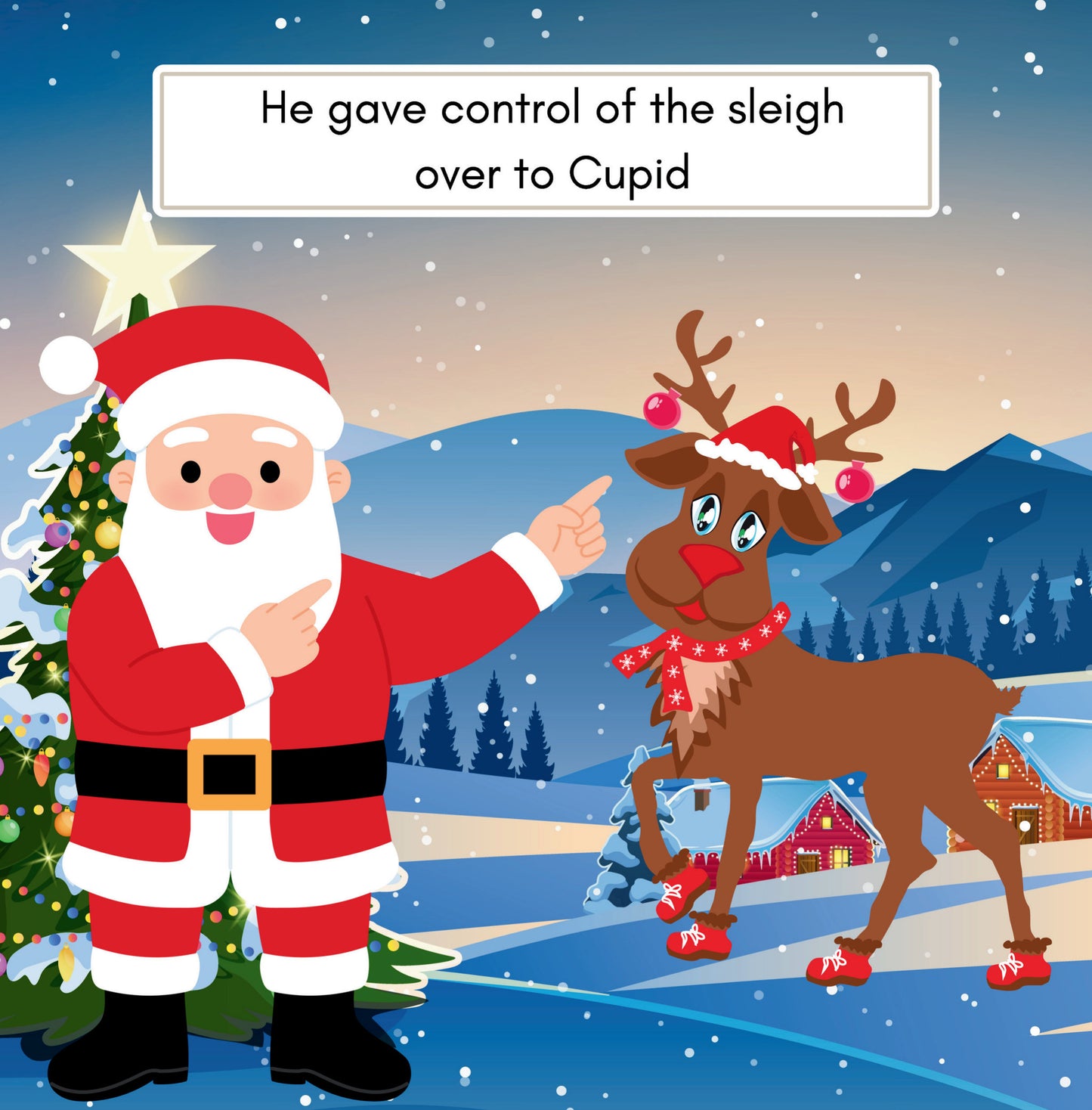 Interior page from Santa's Sack by Jen Jenivive
