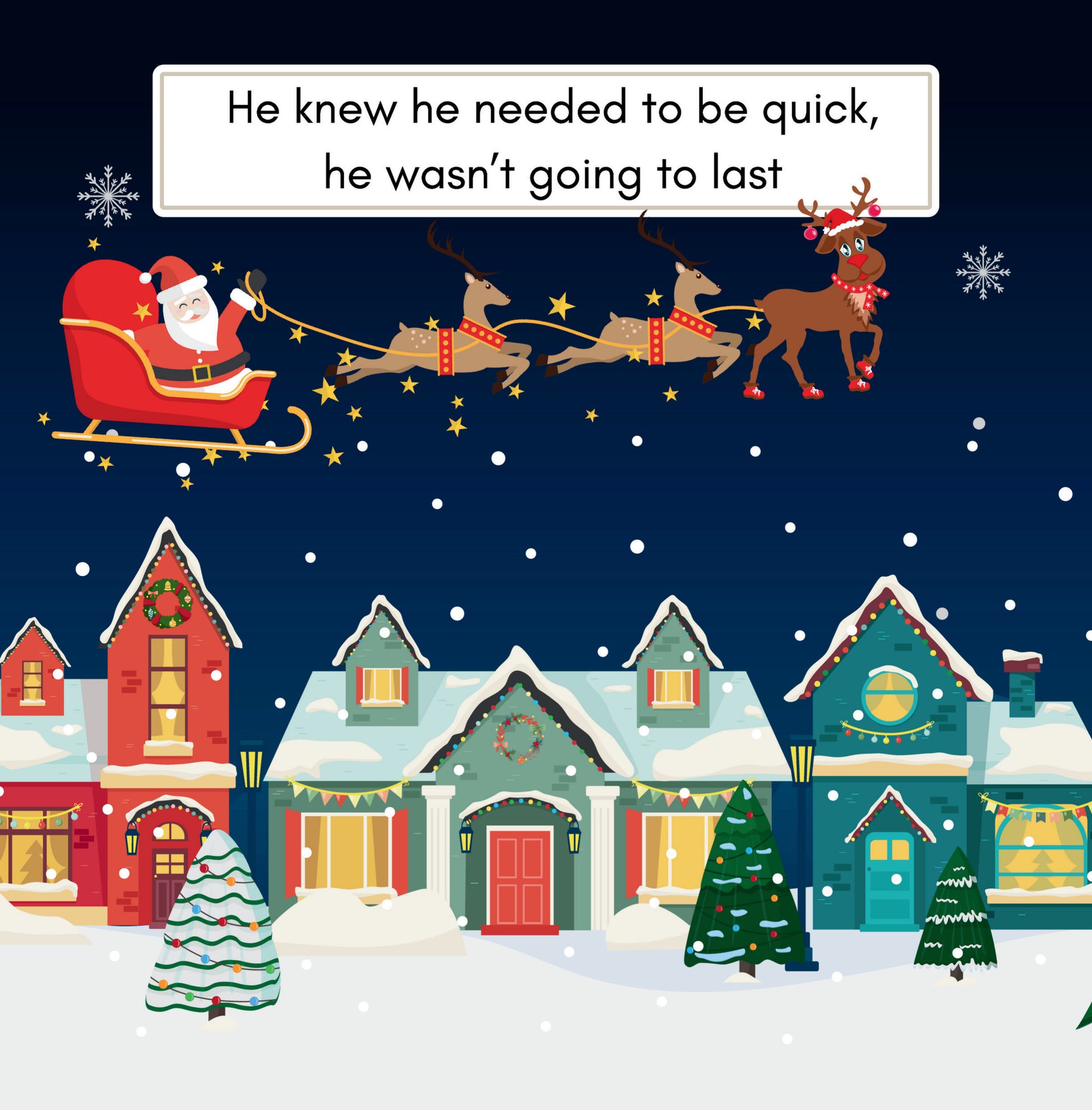 Interior page from Santa's Sack by Jen Jenivive