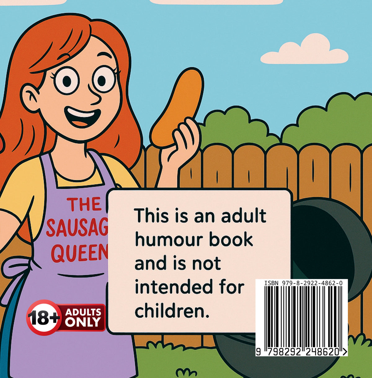 Sarah's Sausage Party by Jen Jenivive, back cover