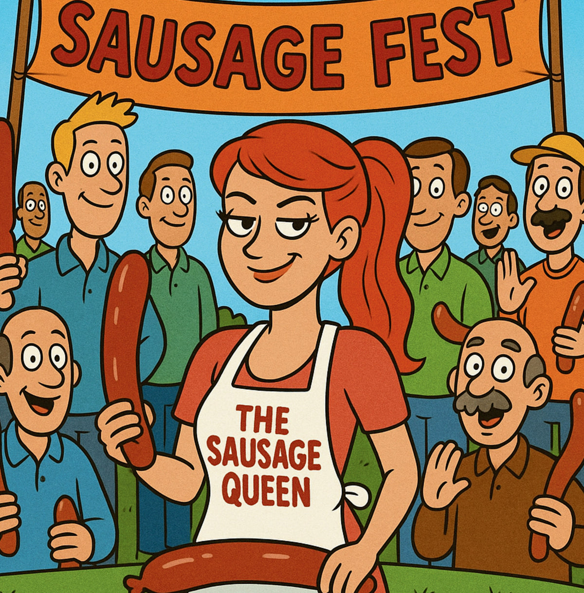 Interior page from Sarah's Sausage Party by Jen Jenivive