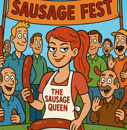 Interior page from Sarah's Sausage Party by Jen Jenivive