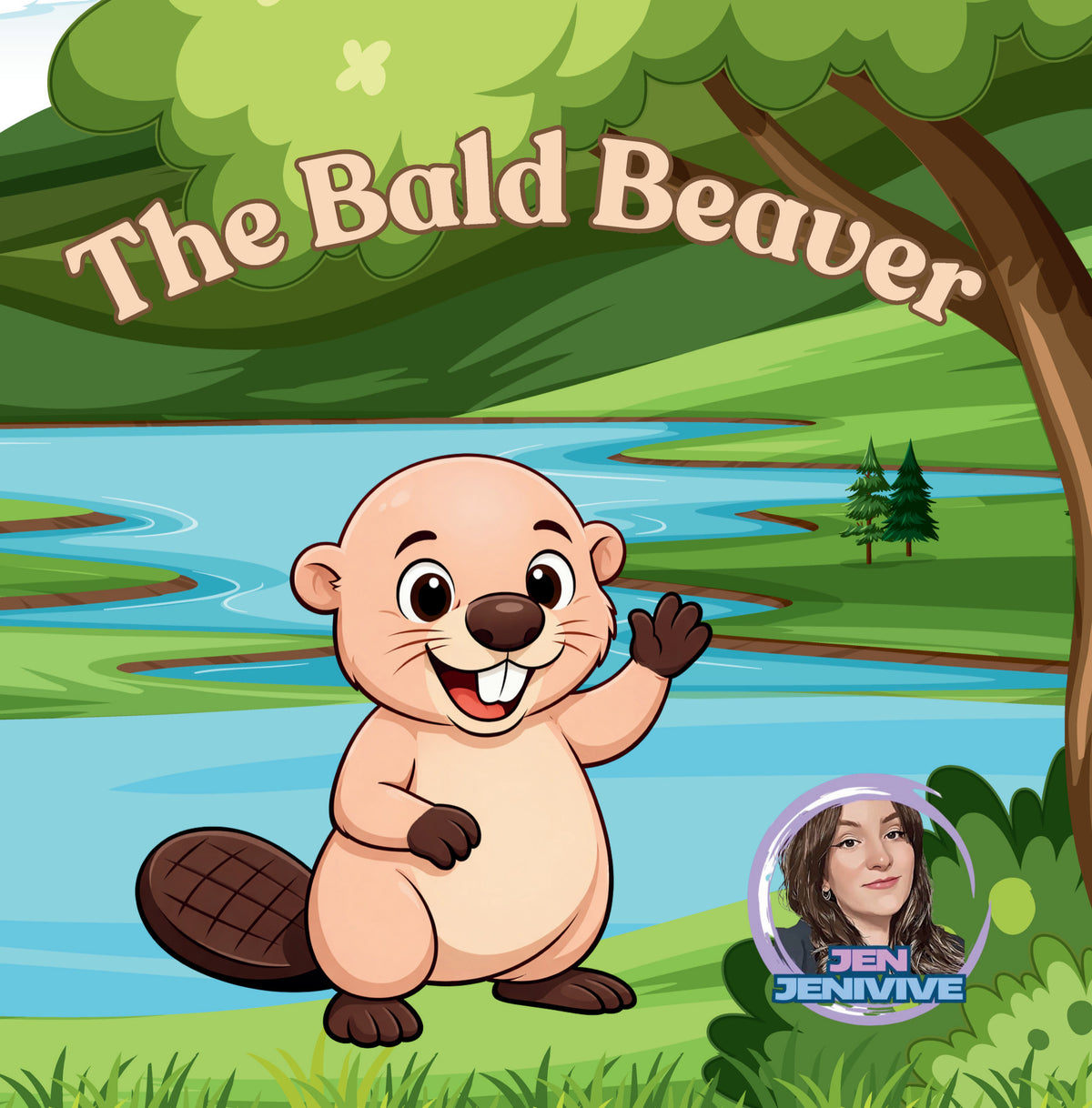 The Bald Beaver by Jen Jenivive, front cover