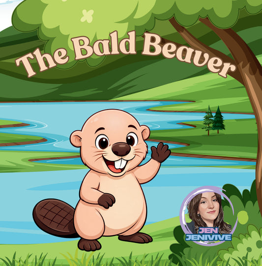 The Bald Beaver by Jen Jenivive, front cover